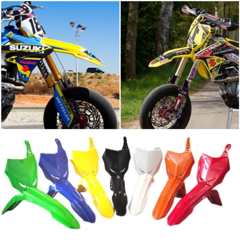 บอร์ดบังโคลนหน้า RMZ 450 trail supermoto trabas enduro klx crf wr