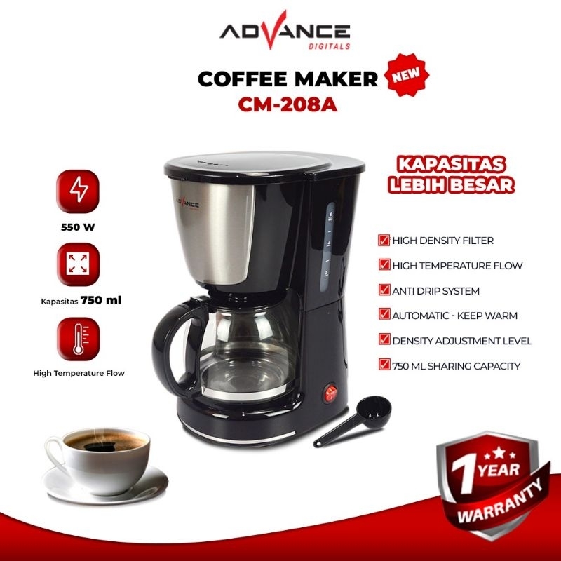 ADVANCE COFFEE MAKER PORTABLE CM-208A