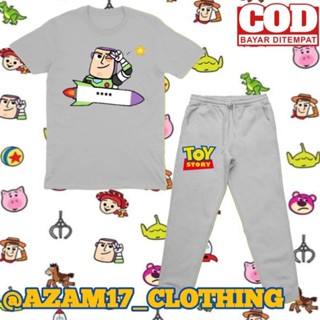 ชุดเสื้อเชิ้ต Jogger Toy Story Buzz Lightyear Film สําหรับเด็กผู้ชาย และเด็กผู้หญิง