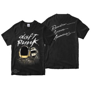 เสื้อยืด พิมพ์ลาย Daftpunk สไตล์พังก์ วินเทจ สุ่มสี