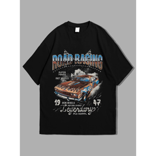 เสื้อยืด ลาย Nascar RUMBLE BLACK VINTAGE | เสื้อยืด ลาย RACING CAR | เสื้อยืด พิมพ์ลาย Nascar Racing Car | Series ชุดวินเทจ