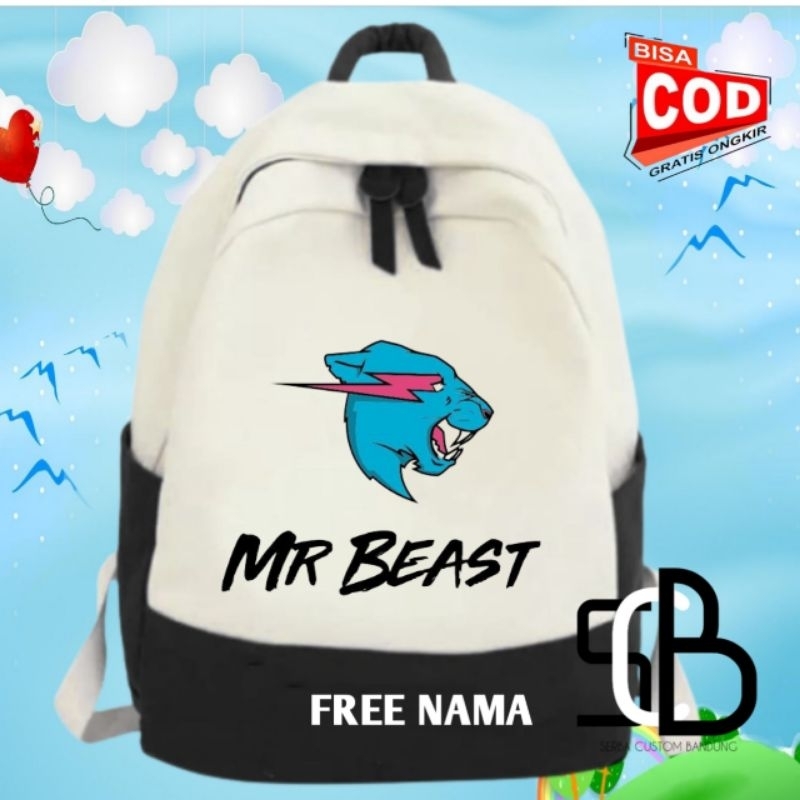 Mr Beast YouTuber Kids Backpack