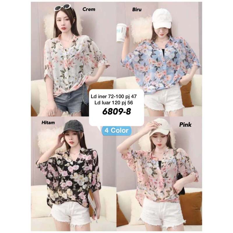 เสื้อผ้าชีฟอง+ตัวใน 6809-8 V_S IMPORT
