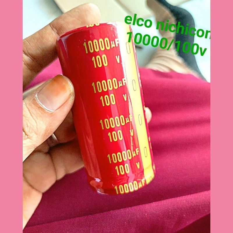 Elco 10000uf 100v และ 10000/50voriginal rubycon orange nichicon