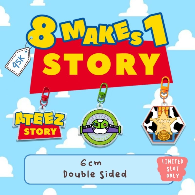 8 MAKES 1 STORY KEYCHAIN โดย myooouw