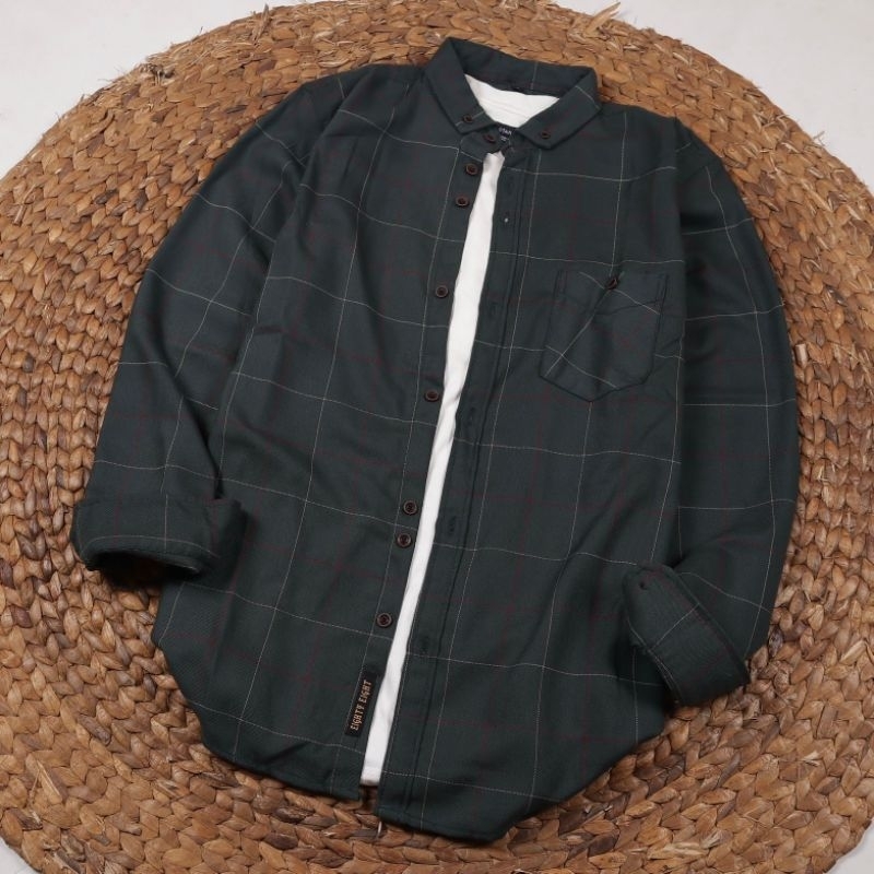 Flanel BRILL EIGHTY EIGHTY EIGHTY เสื้อเชิ้ต แขนยาว พรีเมี่ยม 138