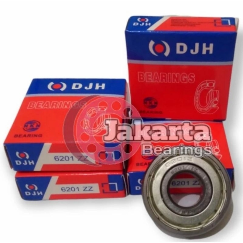 BEARING 6201 ZZ / 6201ZZ IRON CAP DJH BRAND by NKN