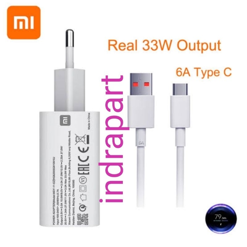 Xiaomi Redmi MDY11EZ 33 วัตต์ Redmi Note 10/Note 10 pro Charger พร้อม