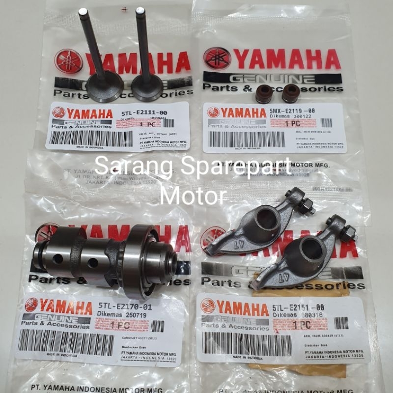 Camshaft Axle Noken Package + Plaque + ชุดวาล์ว + ซีลวาล์ว Mio Sporty Smile Soul Fino Karbu 5TL