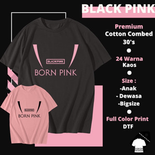 เสื้อยืด พิมพ์ลาย MEMBER BLACK PINK BORN PINK WORLD TOUR KAOS KOREA