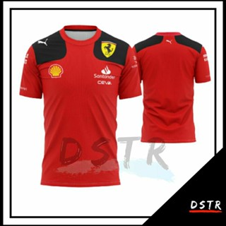 เสื้อกีฬาแขนสั้น ลายทีม Kaos Jersey F1 Formula One Team Scuderia Ferrari 2023 ไซซ์ XS-6XL