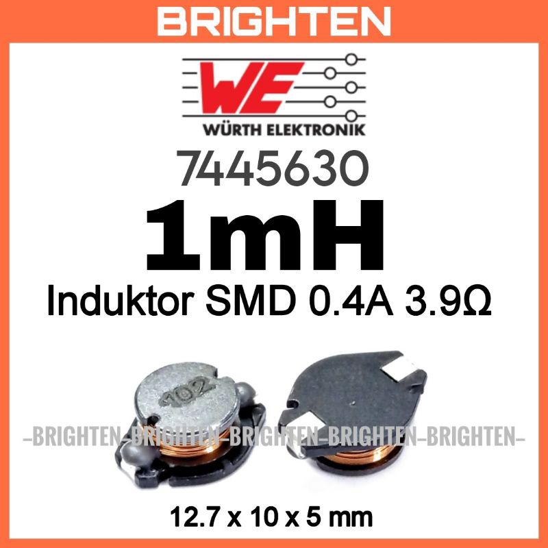 WURTH SMD Inductor 1mH 1000uH 102 0.4A 3.9 โอห์ม