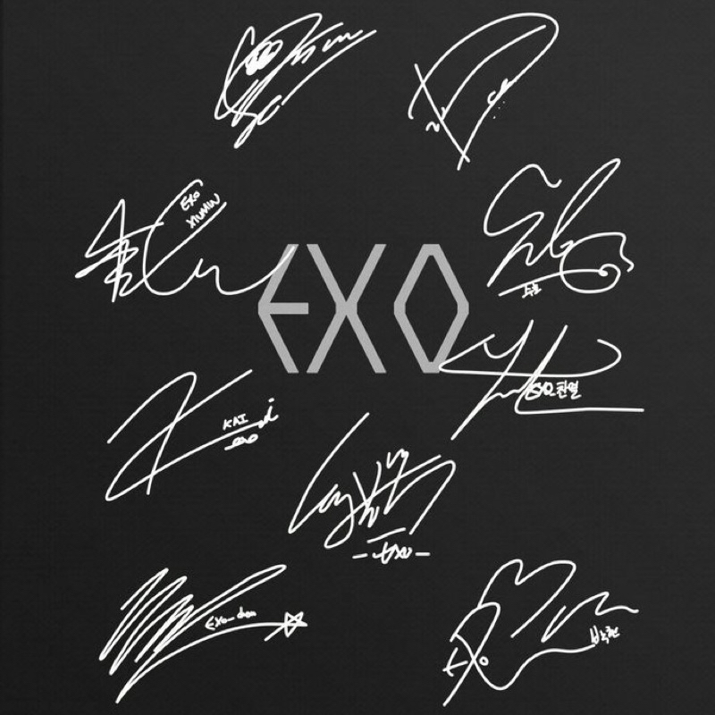 EXO signature สติ๊กเกอร์ EXO-L exol ttd (อ่านคําอธิบาย)