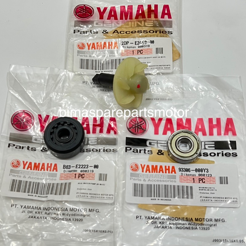 แพ็คเกจพัดลมปั๊มน้ํา + ซีล + Nmax N max Aerox Waterpump Bearing