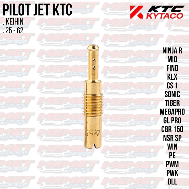 Pilot Jet KTC KYTACO Tiger pe28 pwk Ninja R SS sonic cbr nsr klx megapro win