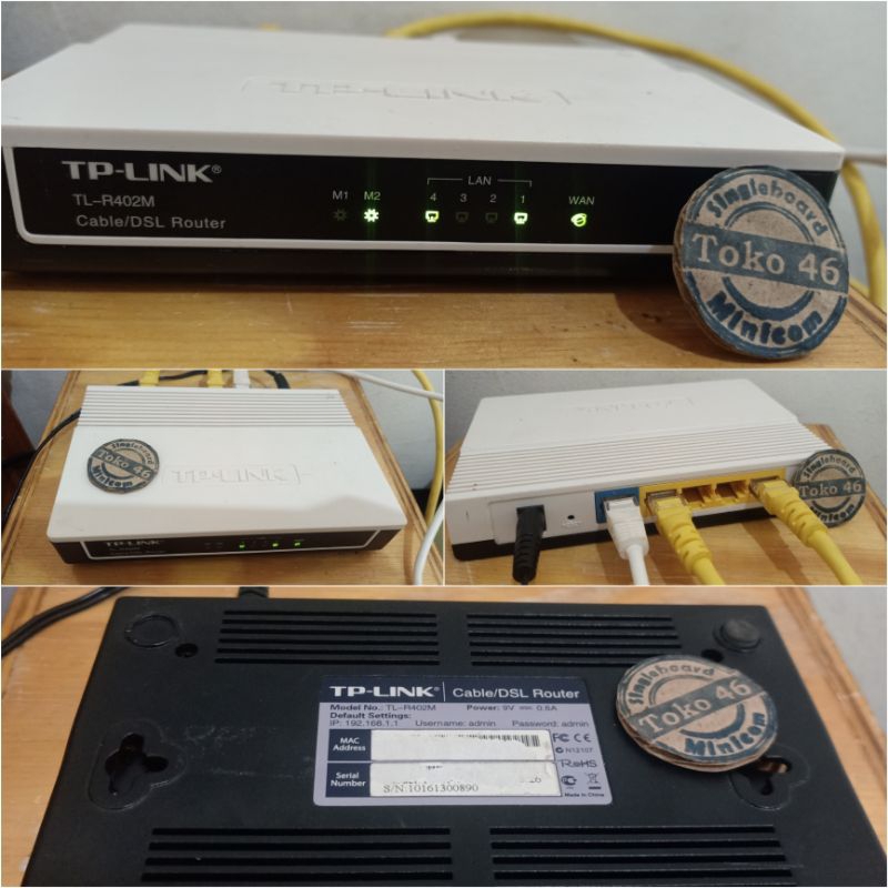 Tp-Link TL-R402M 4 พอร์ตสาย DSL Router เช่น Tl-R488T RV042 RV325 RV042G TL-R480T TL-WR734N TL-WR840N