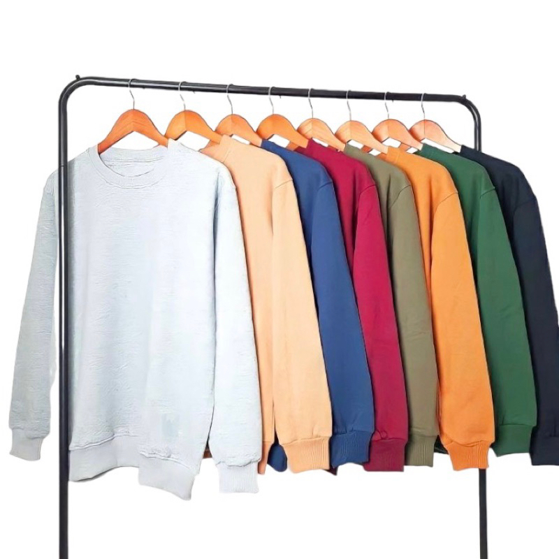 Saad apprl Sweater Cwerneck ML XL Plain Men Women Soft