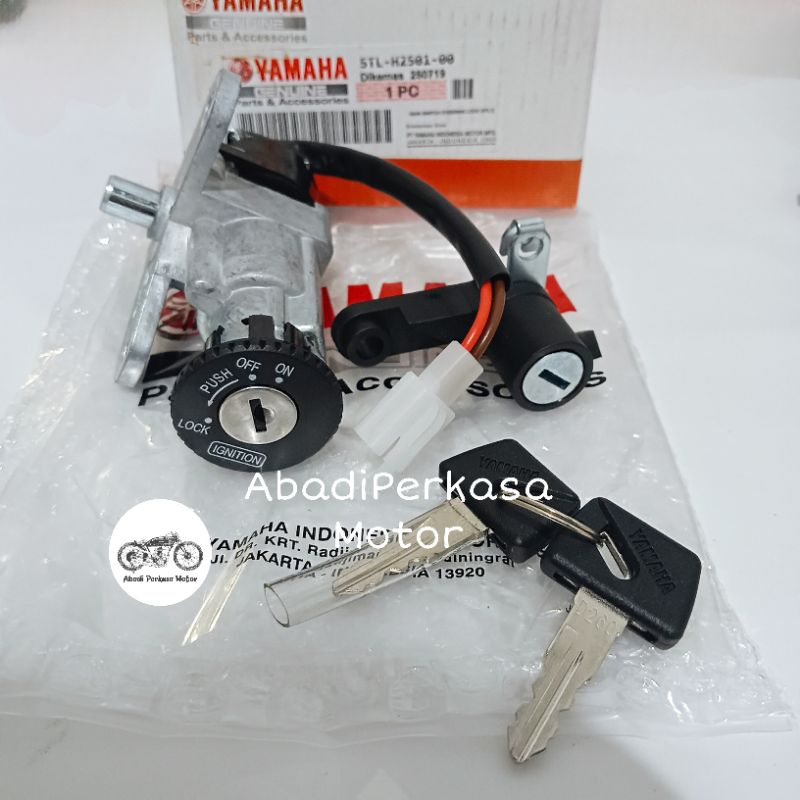 ชุดกุญแจจุดระเบิด+กุญแจเบาะ Yamaha Mio Sporty Mio Smile Mio 2006 (5TL)