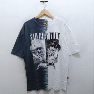 เสื้อยืด โอเวอร์ไซซ์ ลาย Sad bet true Metallica สีมัดย้อม