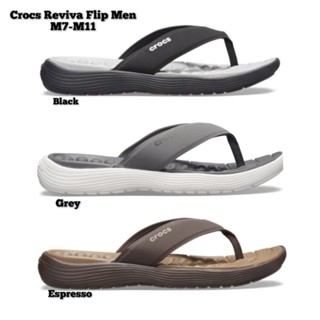 รองเท้าแตะ crocs Reviva flip man สําหรับผู้ชาย