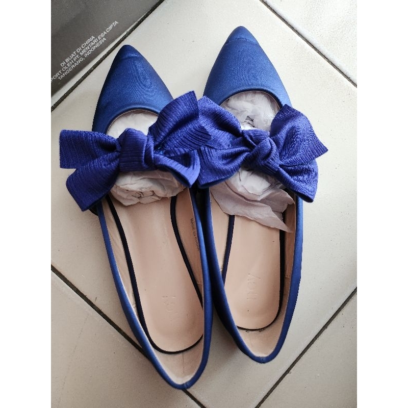 Preloved] NCY Shoes - รองเท้าผู้หญิง Ella Flats Navy 37