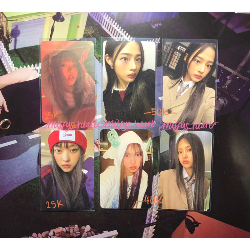 New Jeans Newjeans photocard weverse อัลบั้ม ditto omg A ver Hanni Haerin Minji Hyerin
