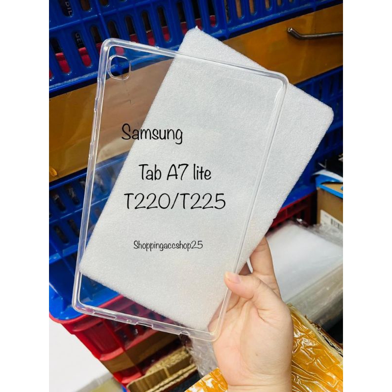 SAMSUNG TAB A7 LITE / T225 CLEAR SILICONE CASE CLEAR SOFT CASE