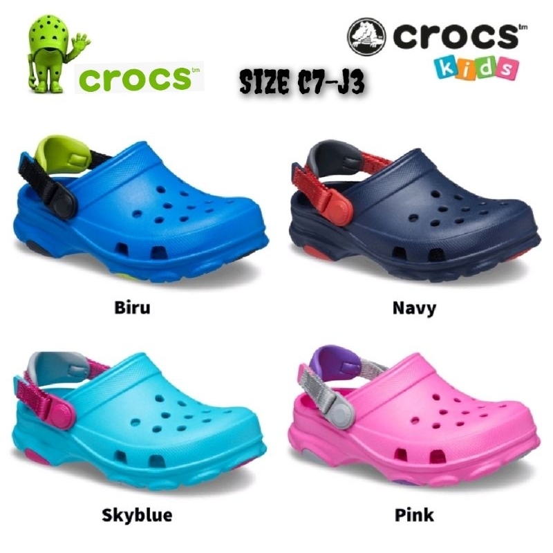 Crocs รองเท้าแตะเด็ก / Crocs All ภูมิประเทศอุดตัน