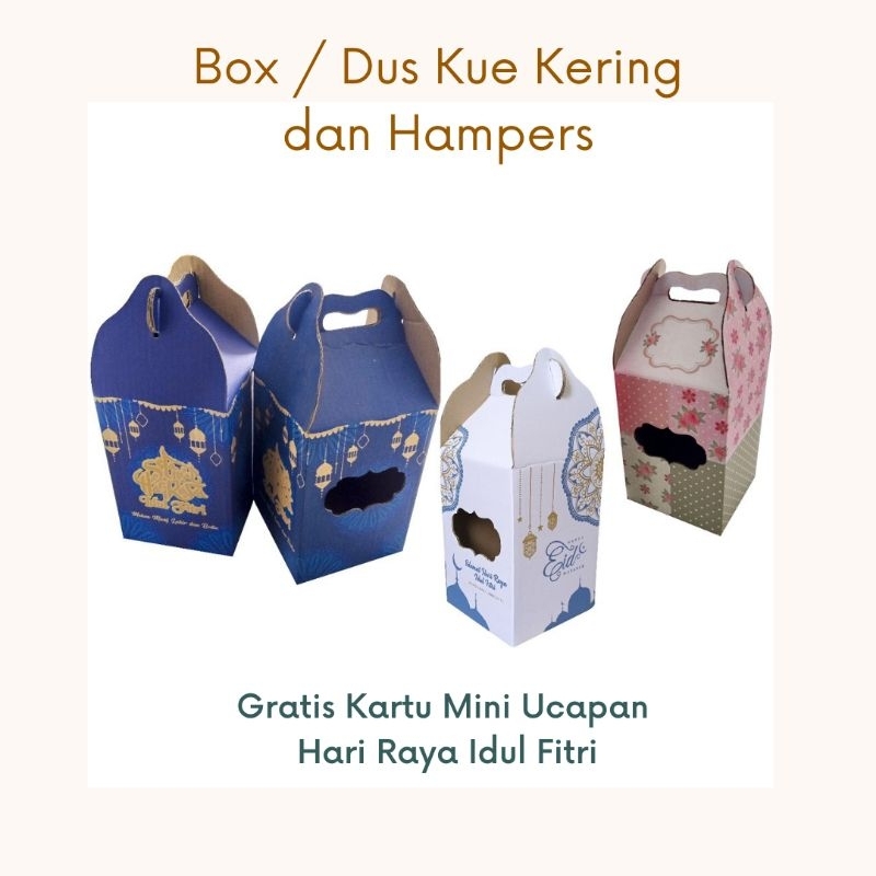 Tote Packing Box 14x14x20 cm (500 gr Box บรรจุ 3) กระดาษแข็ง / กล่อง / ขนมอบ / กระเช้า / อี๊ด