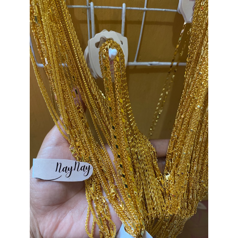 สร้อยคอเหรียญชุบทอง 24k Uk 45cm