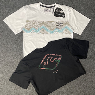เสื้อยืด พิมพ์ลายโลโก้ Planet SURF สีดํา สีขาว สําหรับผู้ชาย