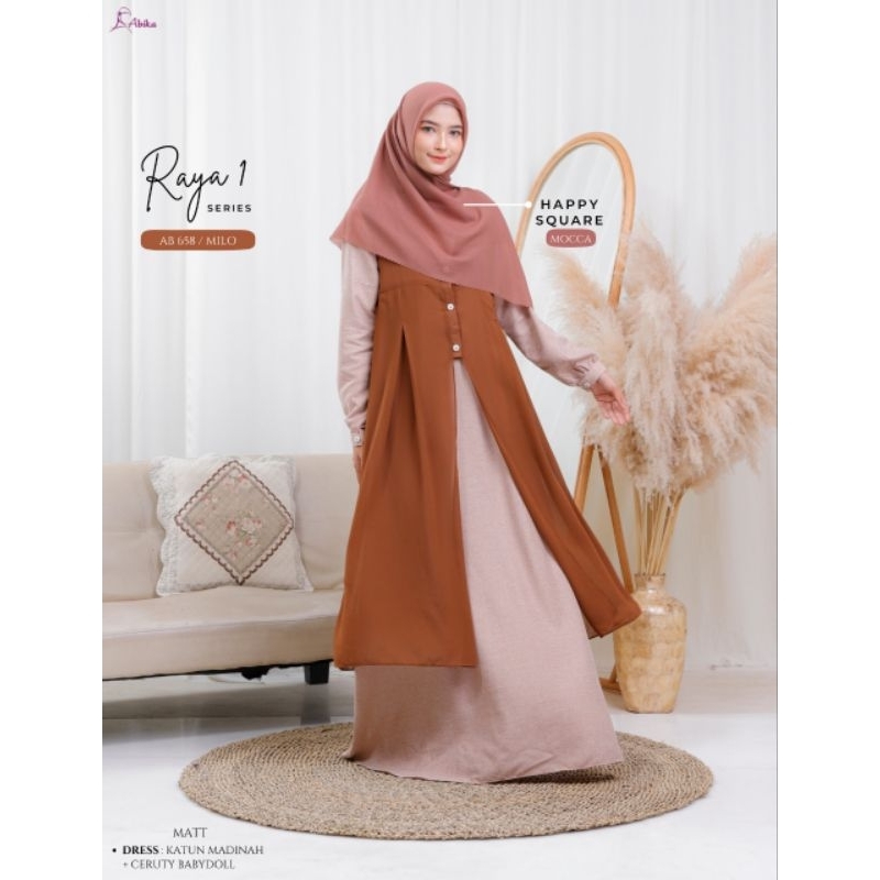 Mom RAYA DRESS SERIES 1 ABIKA (DRESS ONLY WITHOUT HIJAB)