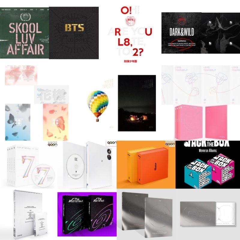 [PRE-ORDER] BTS Group & Solo Sealed Album | PO Bangtan J-Hope Jin Seokjin RM Namjoon Jimin PC Skool 