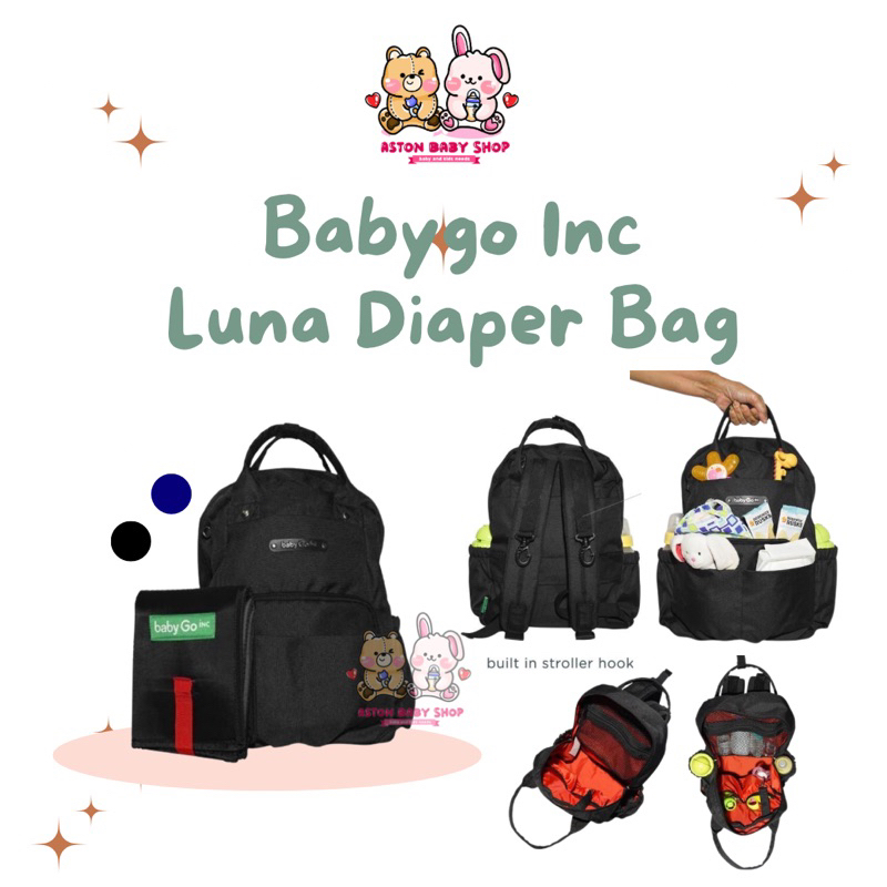 BabyGo Inc Luna Diaper Bag Baby Go Luna Diapee Bag กระเป๋าผ้าอ้อมเด็ก