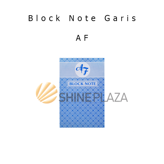 Block Note A6 AF Line - Writing Pad Meeting Event Writing Book