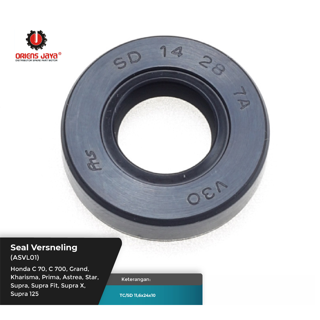 ORINES JAYA Seal Versneling Honda C-70 / C-700 / GRAND / KHARISMA / SUPRA X 125 / PRIMA / ASTREA / S