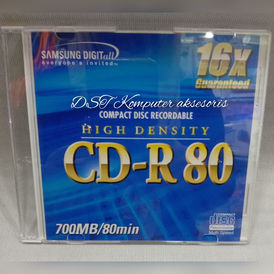 CD-R SAMSUNG 16X 700MB/80MIN SINGLE PACK