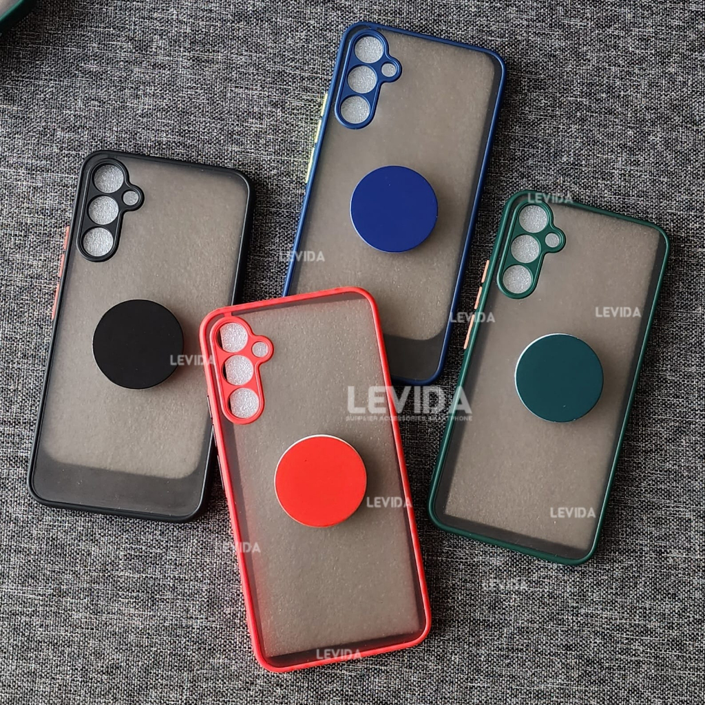 Samsung A34 5G Samsung A54 5G Case Dove Matte Popsocket Protect Camera Soft case Samsung A34 5G Sams