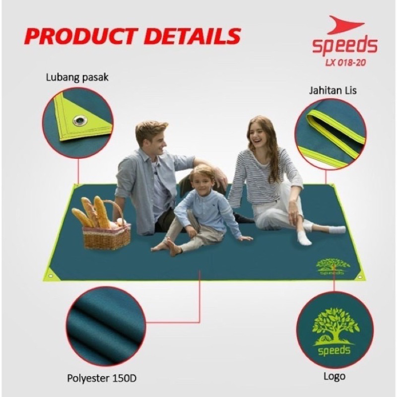 TENDA FOLDING PICNIC MAT TENT MAT SPEEDS LX 018-20