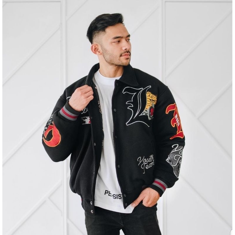 Varsity Leopard Memphis Origin Jacket ต้นฉบับใหม่เอี่ยม