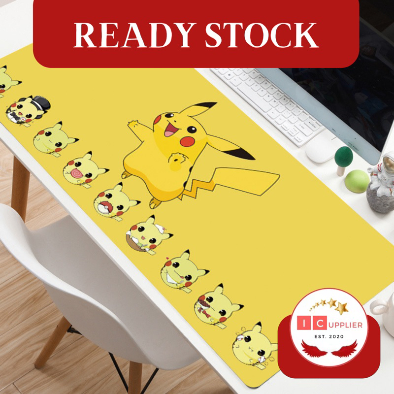 [ORIGINAL] Icupplier Premium Gaming Mouse Pad 90x40 ซม.ความหนา 3 มม.น่ารักการ์ตูน Pikachu การ์ตูนสํา
