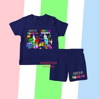 เสื้อยืด พิมพ์ลาย Garten OF BANBAN X RAINBOW FRIENDS วัสดุพรีเมี่ยม สําหรับเด็ก