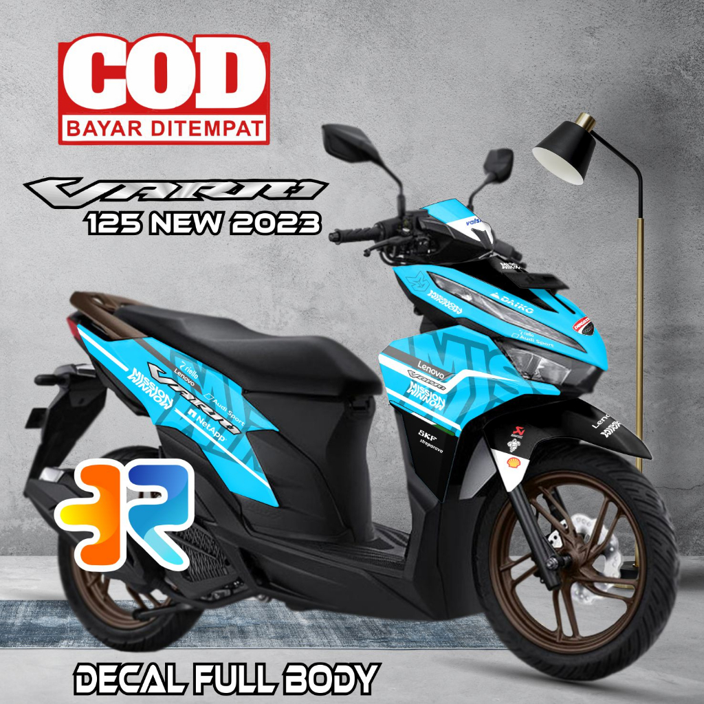รูปลอก Vario 125 ใหม่ 2023 สติ๊กเกอร์เต็มตัว Mission Winnow Design Variation