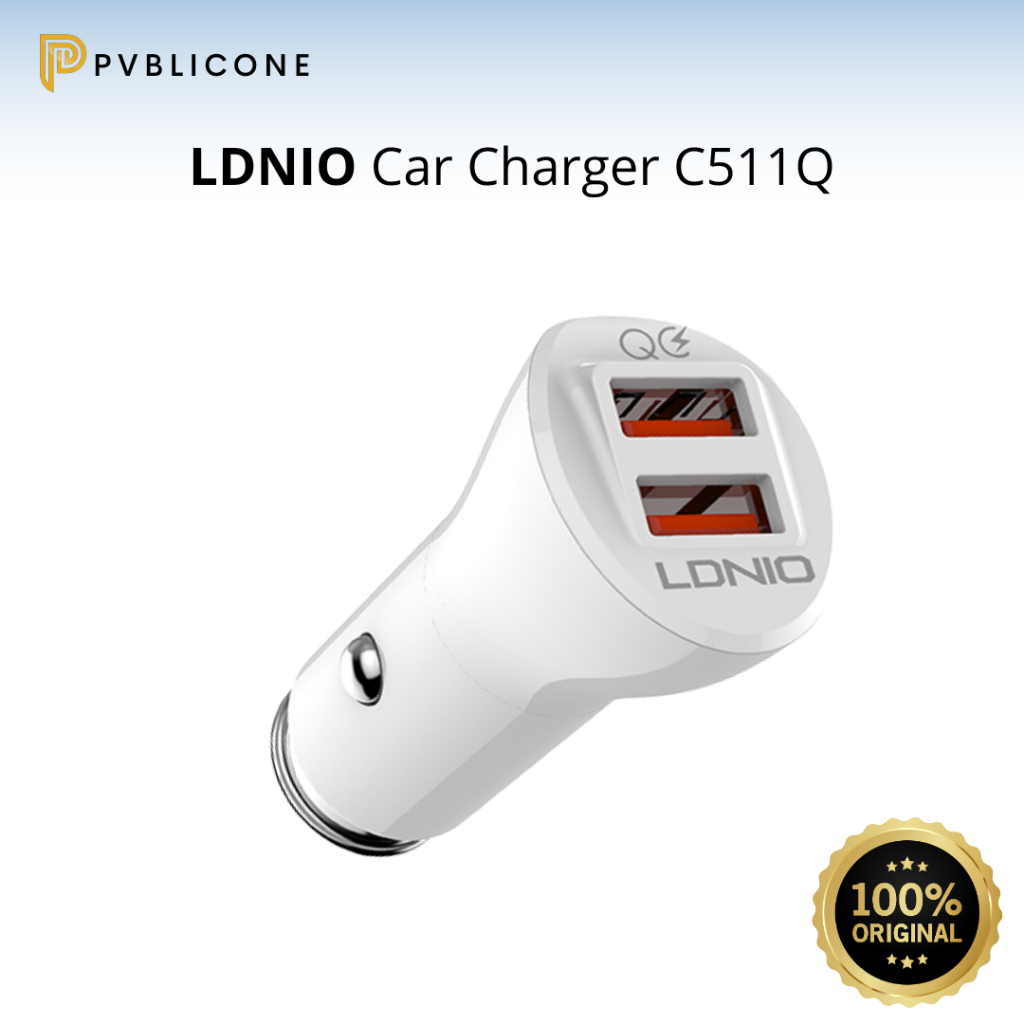 LDNIO Car Charger C511Q Dual USB QC3.0 Fast Charger 36W
