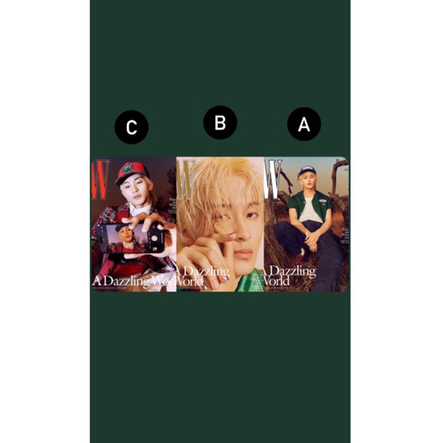 อ่านคําอธิบาย! เครื่องหมาย W KOREA NCT MAGAZINE