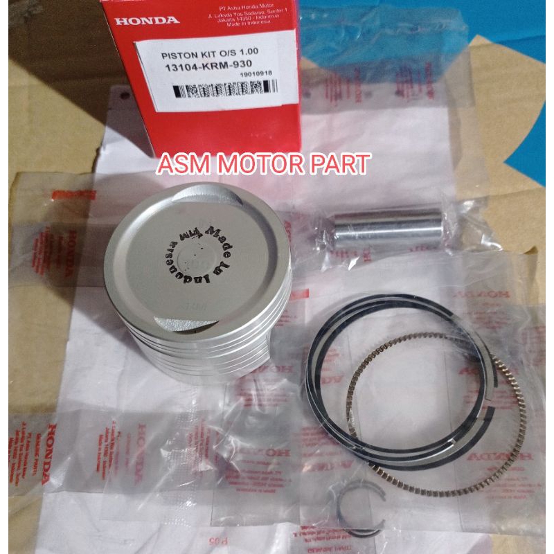 PISTON KIT MEGA PRO ใหม่ VERZA 150 OVERSIZE 100 KRM SEHER SET MEGAPRO ใหม่ VERZA 150 OS 100 KRM