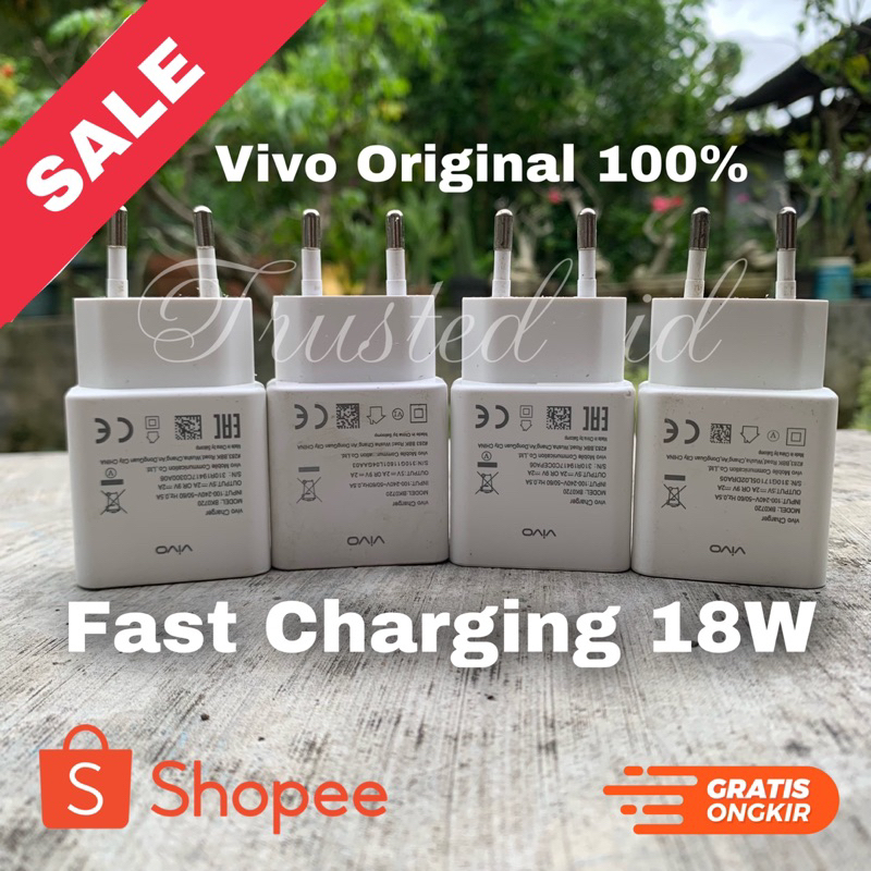 Hp Vivo 18W Fast Charging Charger Adapter Original V15 มือสอง กล่องเดิมที่มาพร้อมมือถือ