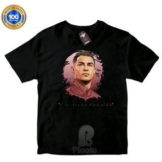 (ฟรีชื่อ) เสื้อยืด ผ้าฝ้าย พิมพ์ลาย RONALDO MOTIF สําหรับเด็ก