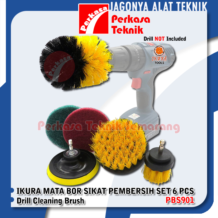 MATA IKURA PBS901 ชุดแปรงทําความสะอาดดอกสว่าน 6 ชิ้นแปรงทําความสะอาดสว่าน
