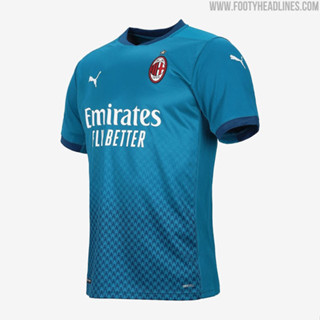 เสื้อกีฬาแขนสั้น ลายทีม AC Milan 2020 3rd